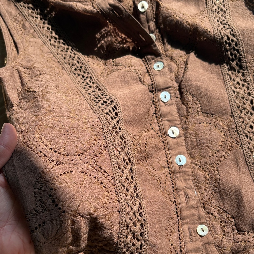 NWT Free People brown top - Picture 3 of 4